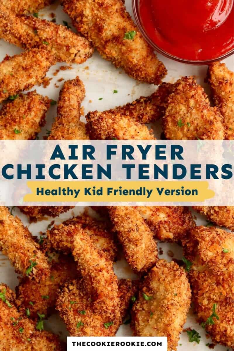 Air Fryer Chicken Tenders Pinterest Collage