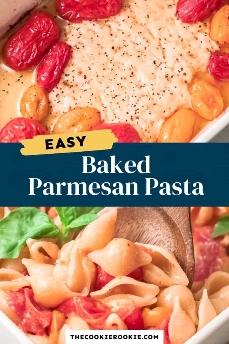 baked parmesan pasta pinterest