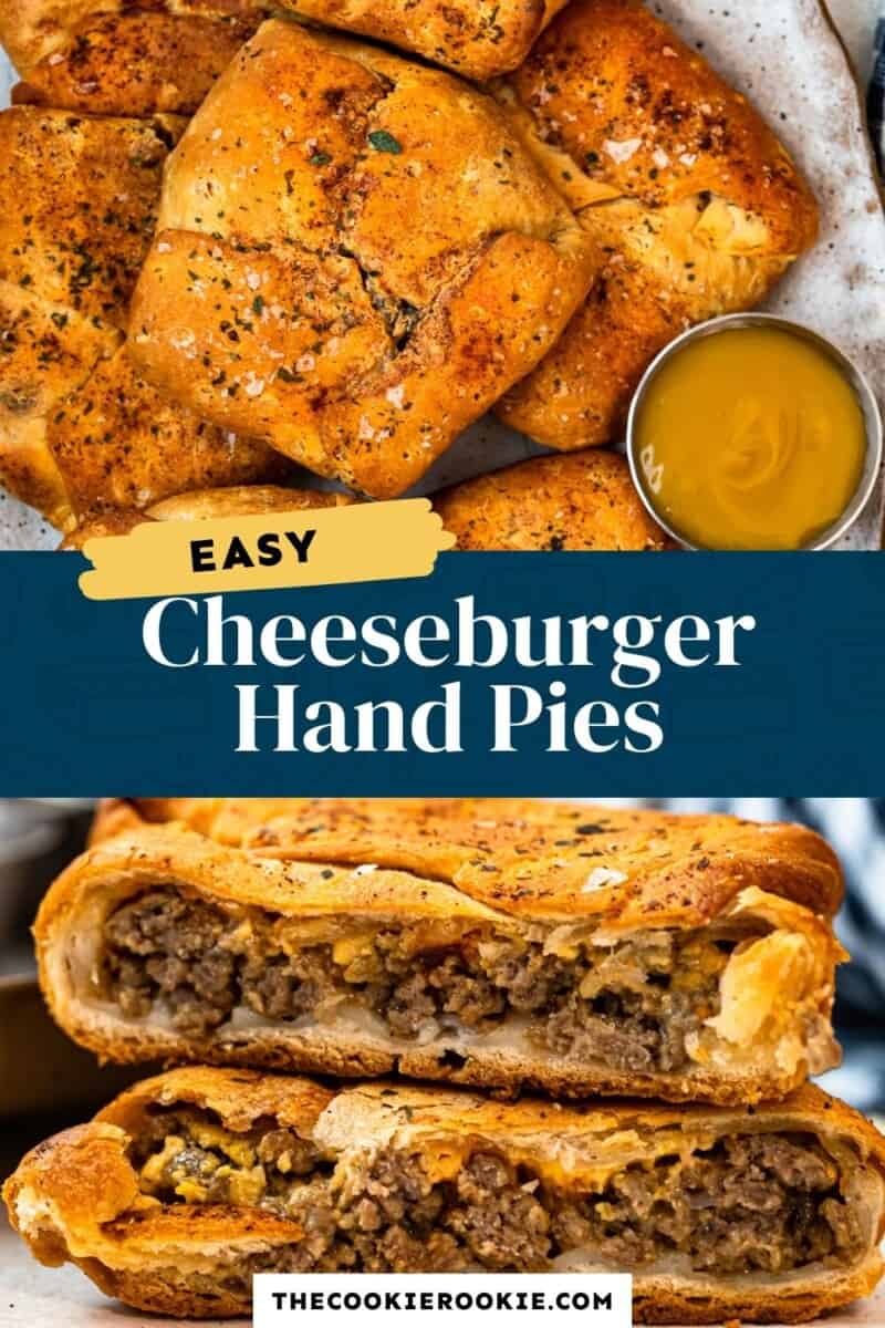 cheeseburger hand pies pinterest collage