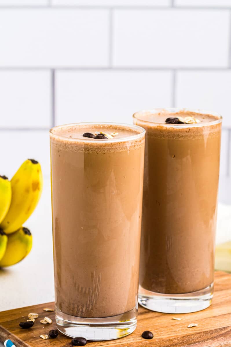 two coffee smoothies