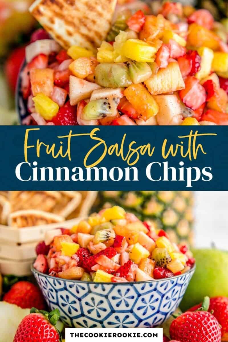 fruit salsa pinterest collage