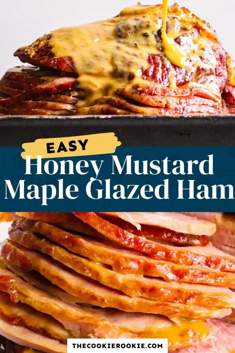 honey mustard maple glazed ham pinterest