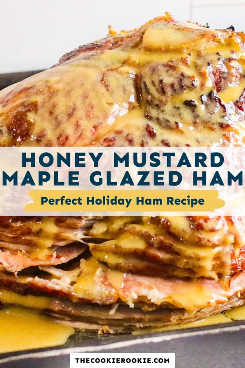 honey mustard maple glazed ham pinterest