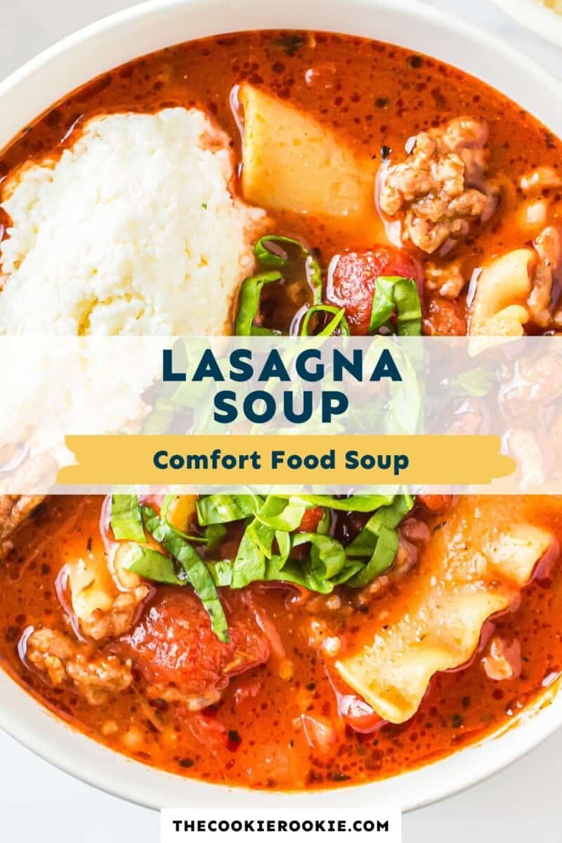 lasagna soup pinterest collage