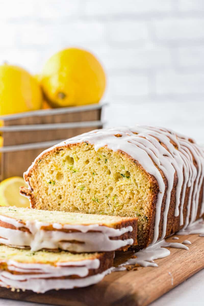 iced lemon zucchini bread