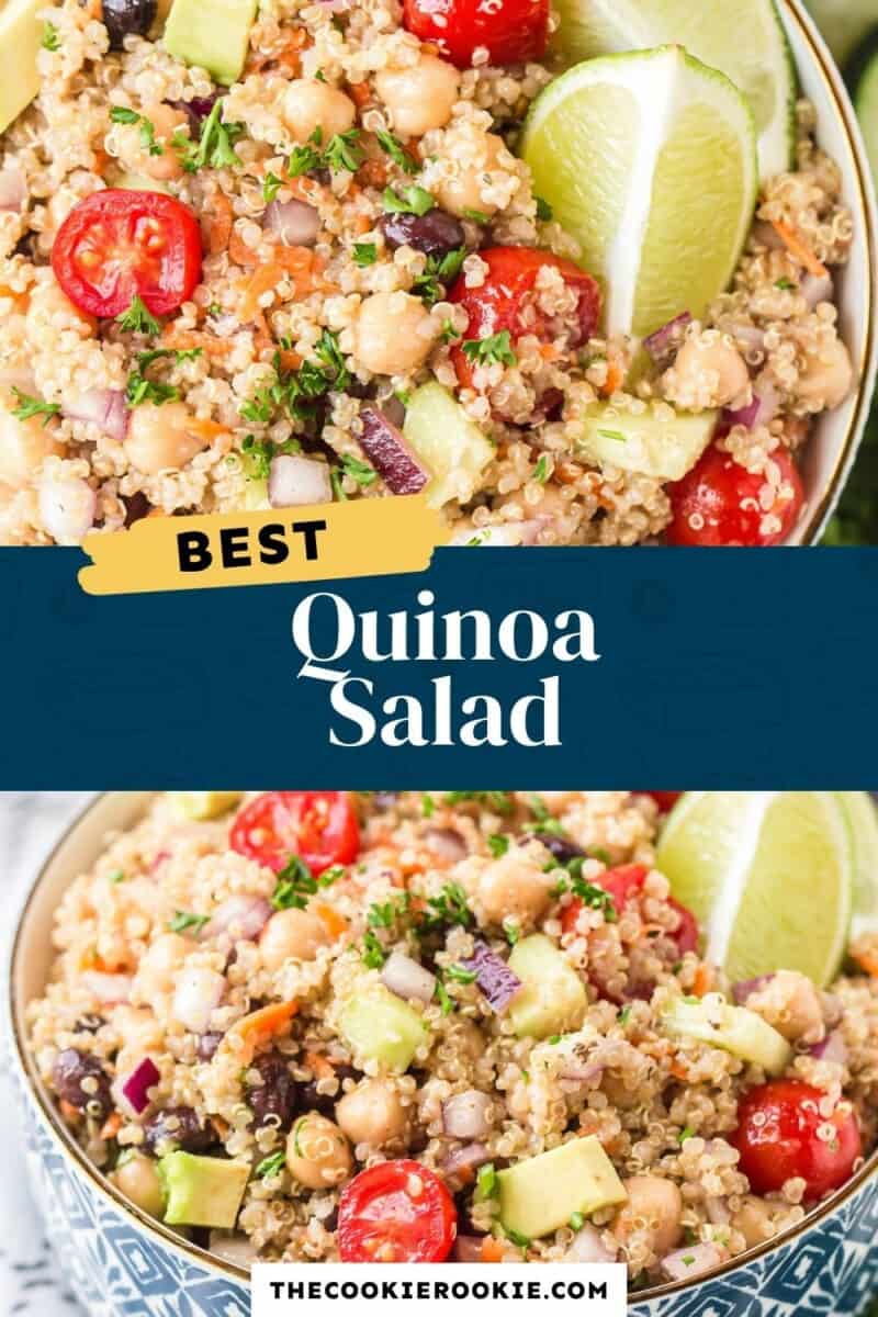 quinoa salad pinterest collage