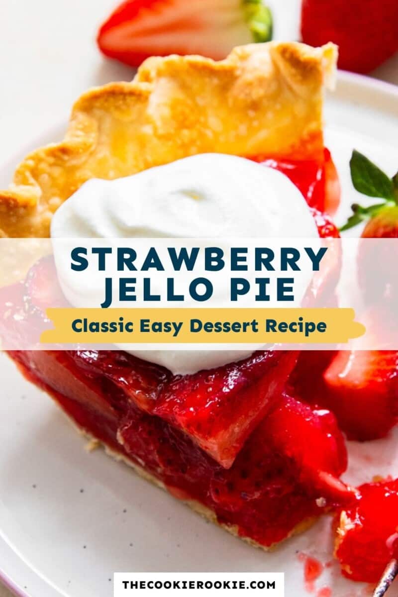 strawberry jello pie pinterest collage