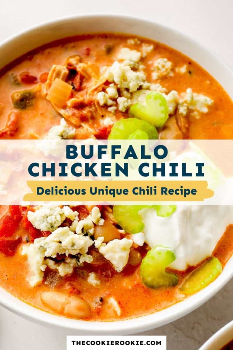 buffalo chicken chili pinterest collage