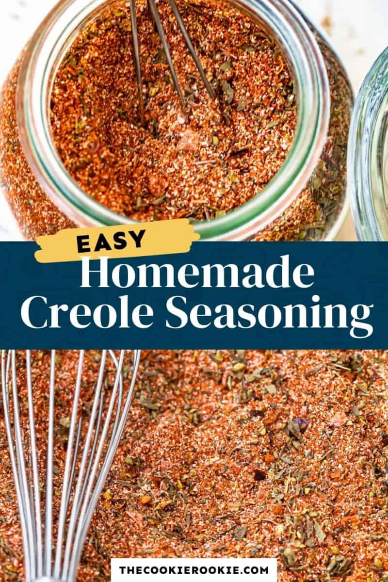 homemade creole seasoning pinterest collage