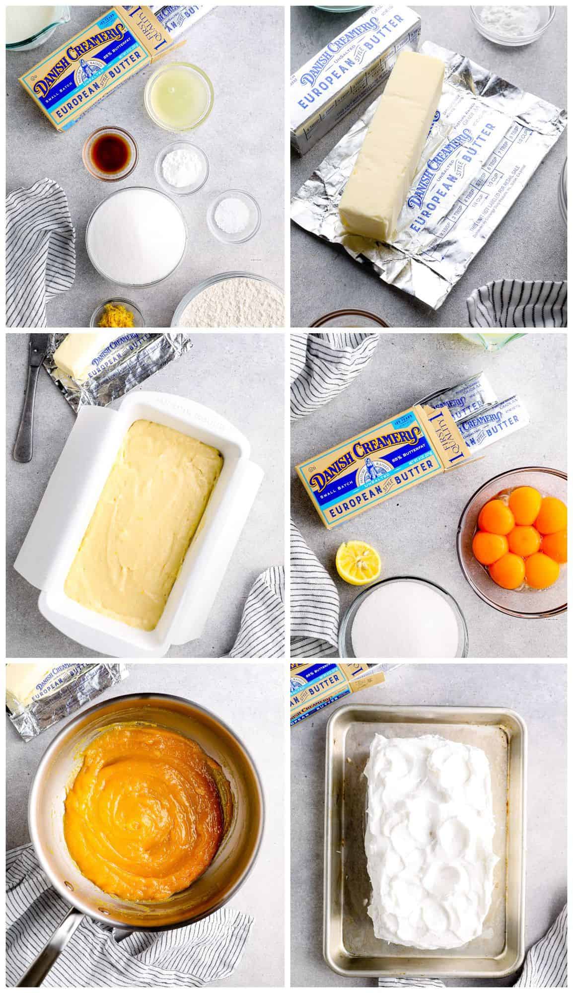 step by step photos for how to make lemon meringue cake