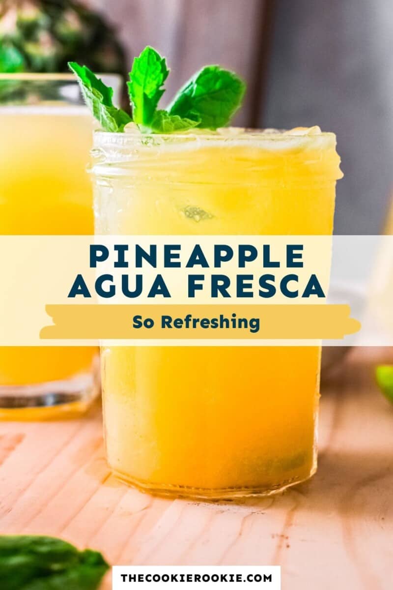 pineapple agua fresca pinterest collage