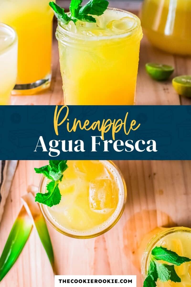 pineapple agua fresca pinterest collage