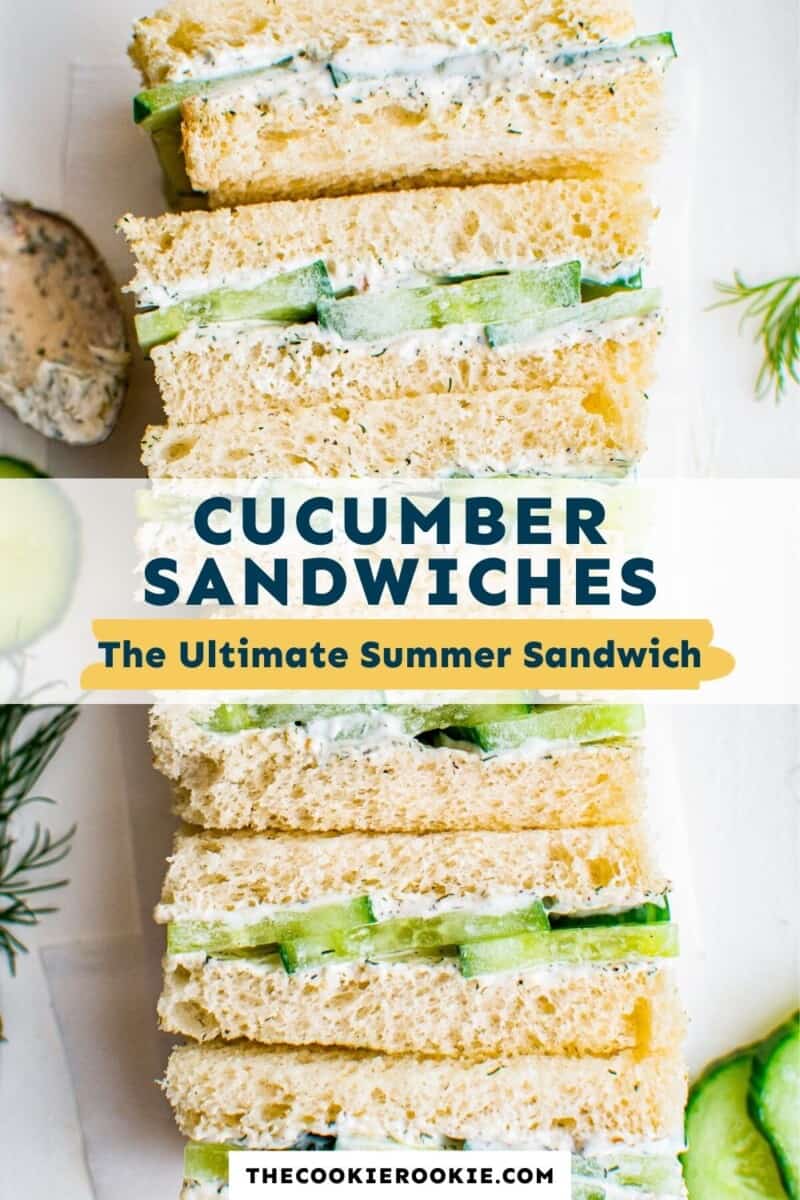 cucumber sandwiches pinterest collage