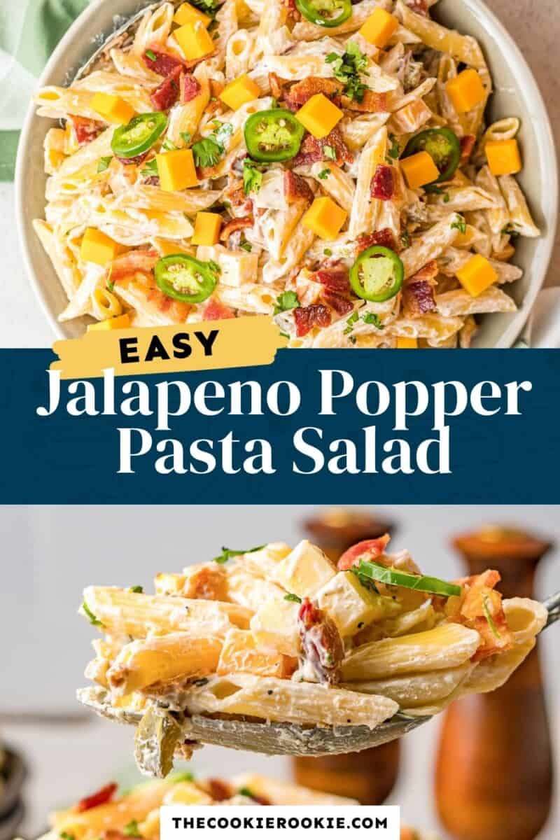 jalapeno popper pasta salad pinterest collage