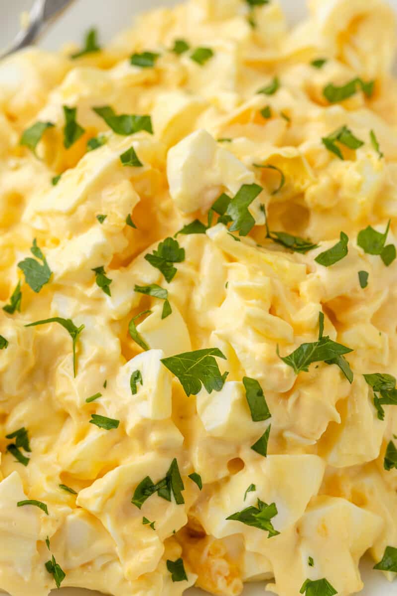 up close air fryer egg salad