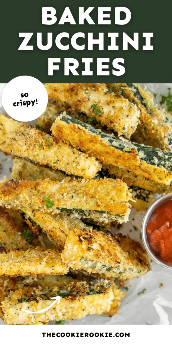 baked zucchini fries pin