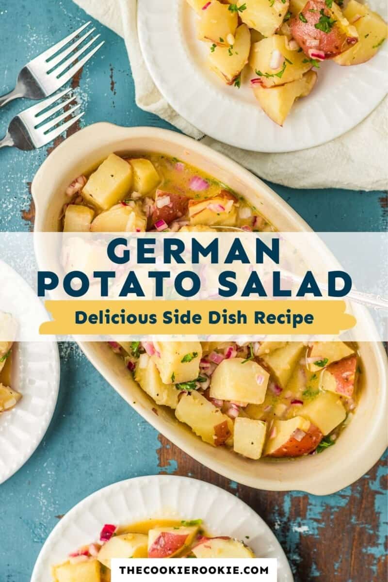 german potato salad pinterest collage