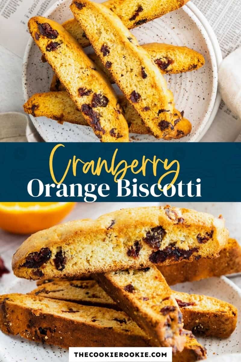 cranberry orange biscotti pinterest