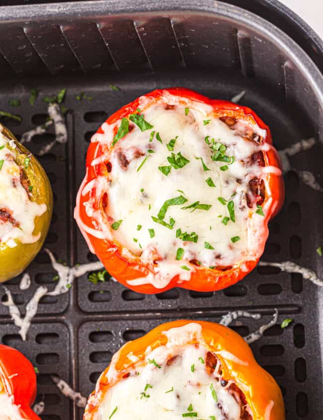 air fryer stuffed peppers in the air fryer