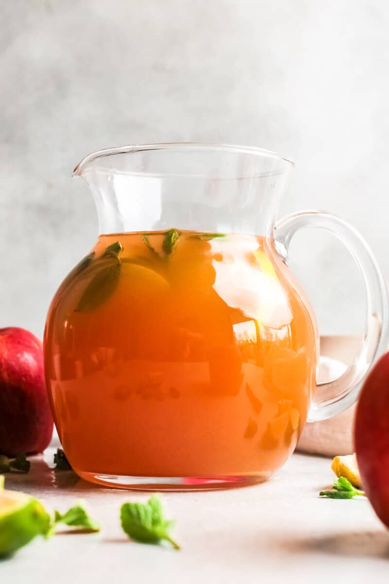 apple cider mojito pitcher