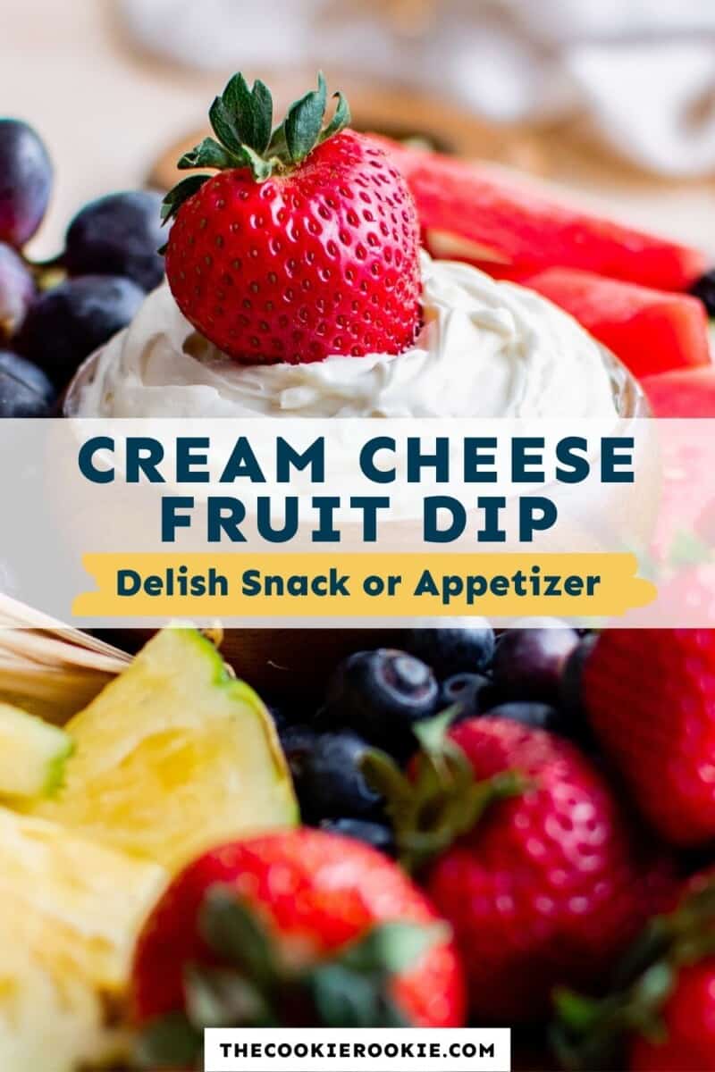 cream cheese fruit dip pinterest