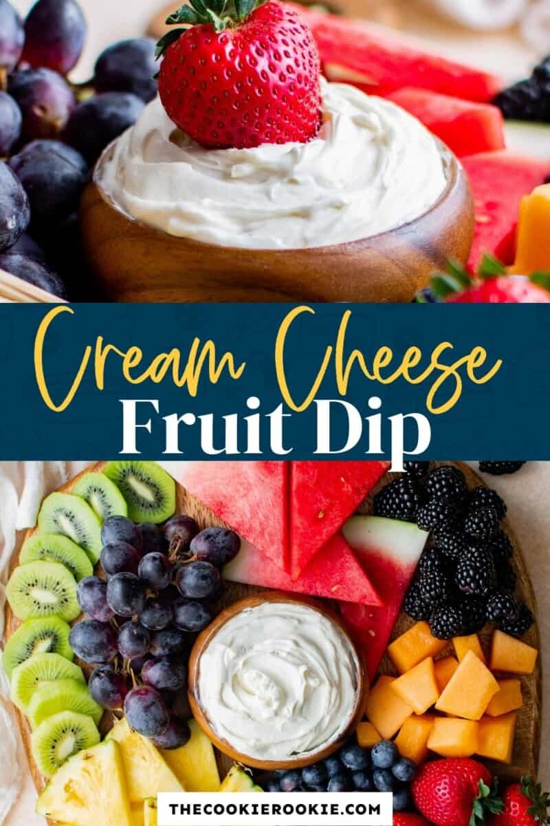 cream cheese fruit dip pinterest