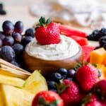 featured cream cheese fruit dip