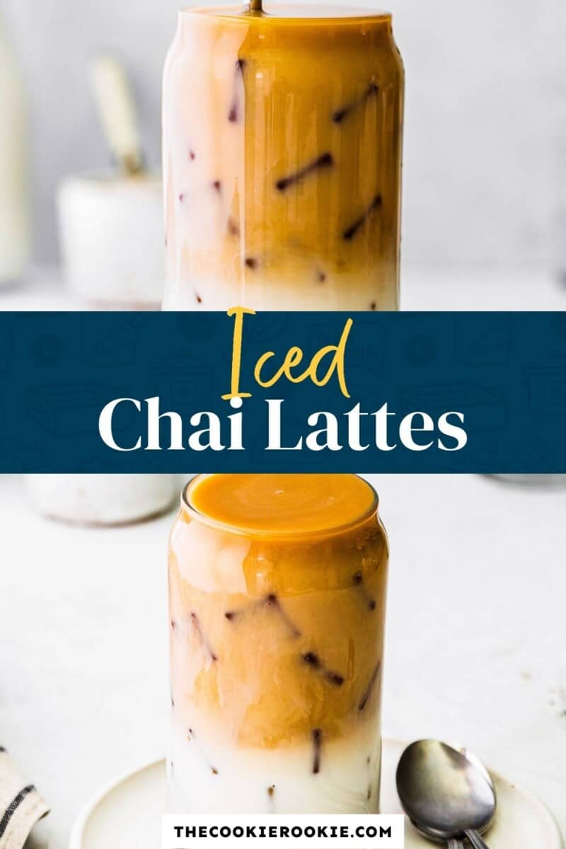 iced chai tea lattes pinterest