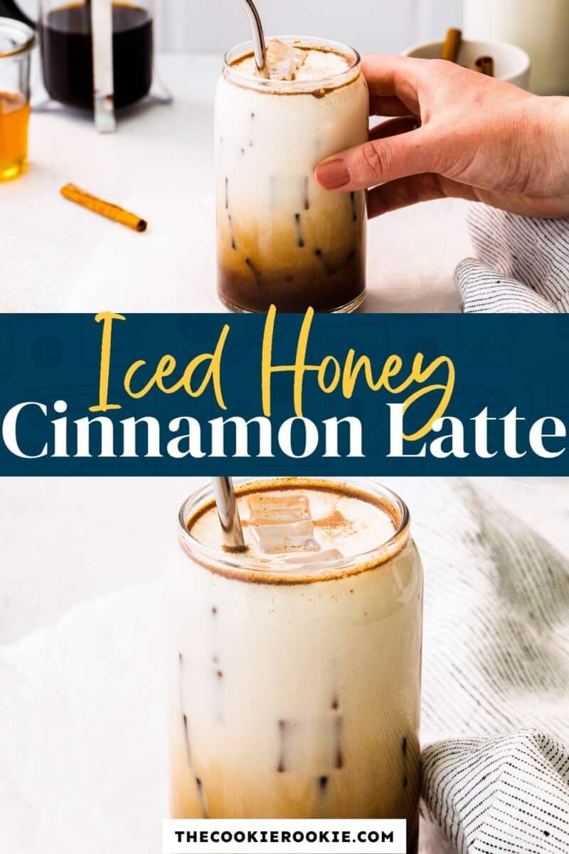 iced honey cinnamon latte pinterest