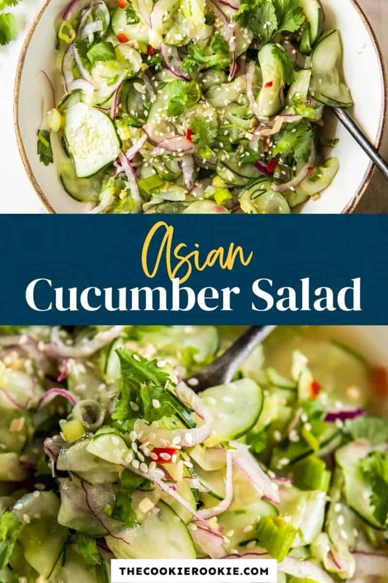 asian cucumber salad pinterest