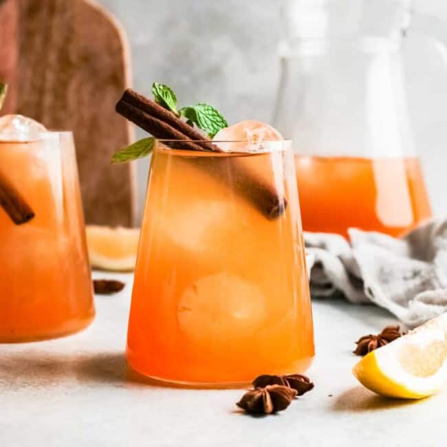 featured pumpkin whiskey smash cocktail