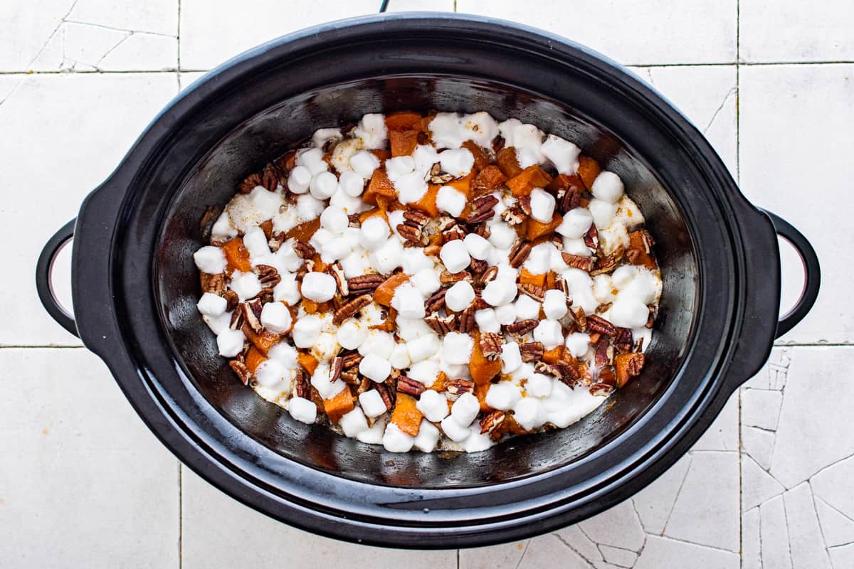 how to make crockpot sweet potato casserole