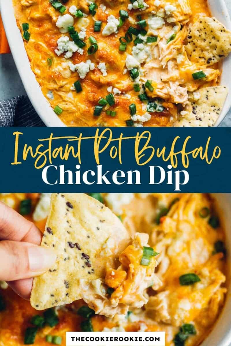 instant pot buffalo chicken dip pinterest