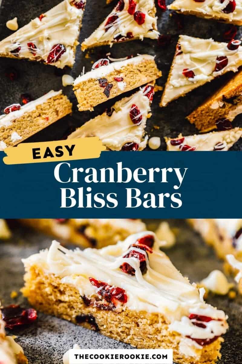 cranberry bliss bars pinterest