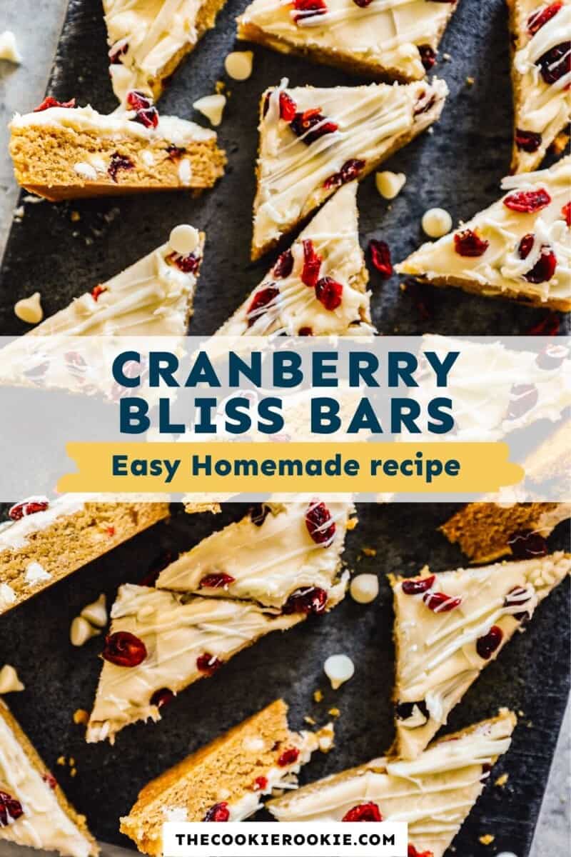 cranberry bliss bars pinterest