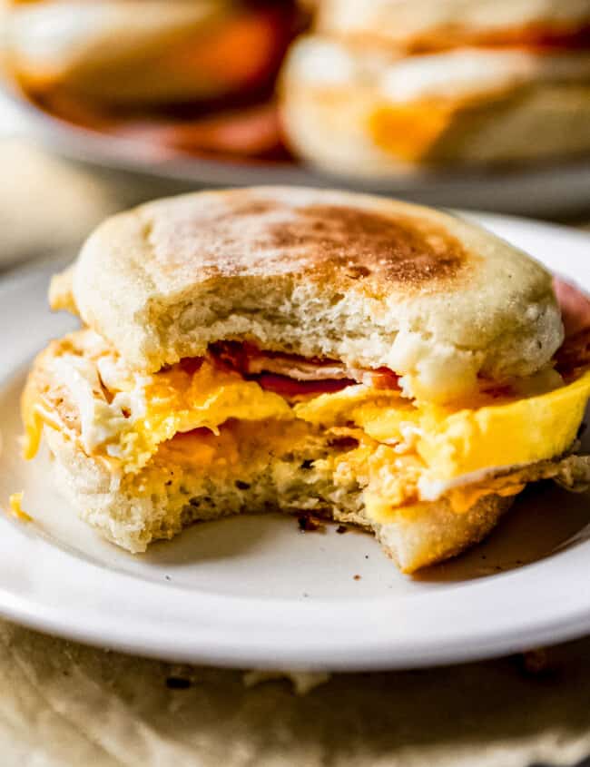 up close egg mcmuffin