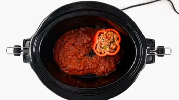 how to make crockpot stuffed peppers