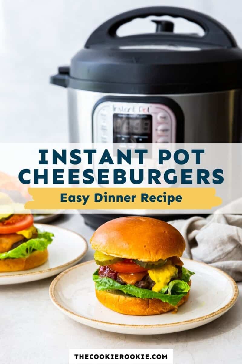 instant pot cheeseburgers pinterest