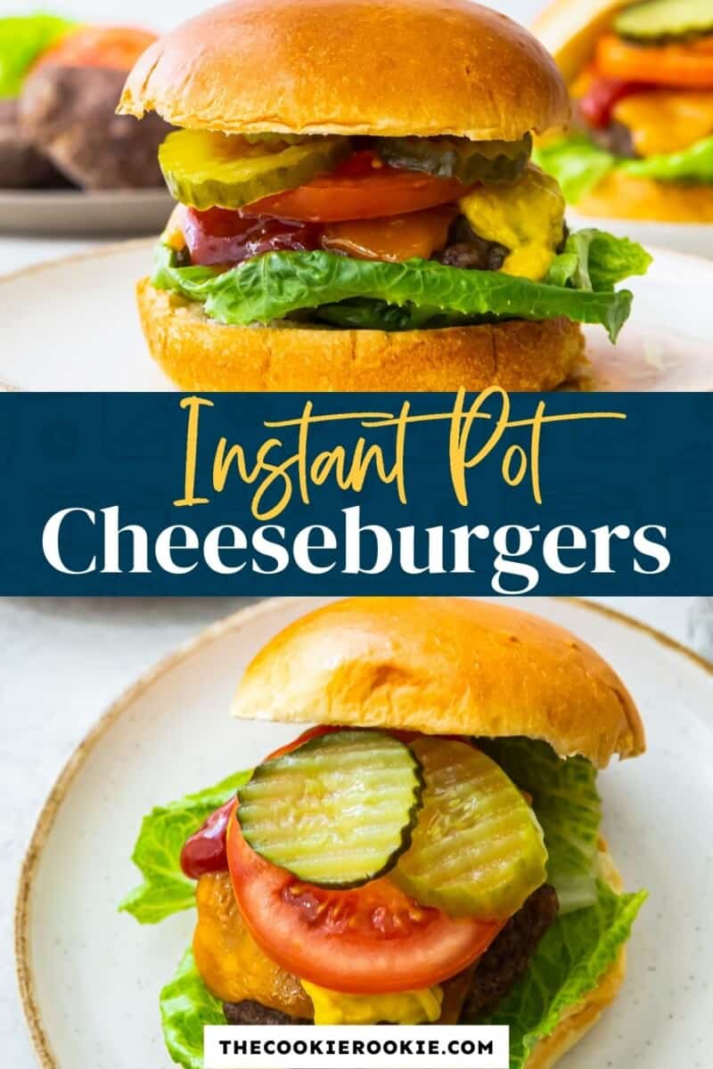 instant pot cheeseburgers pinterest