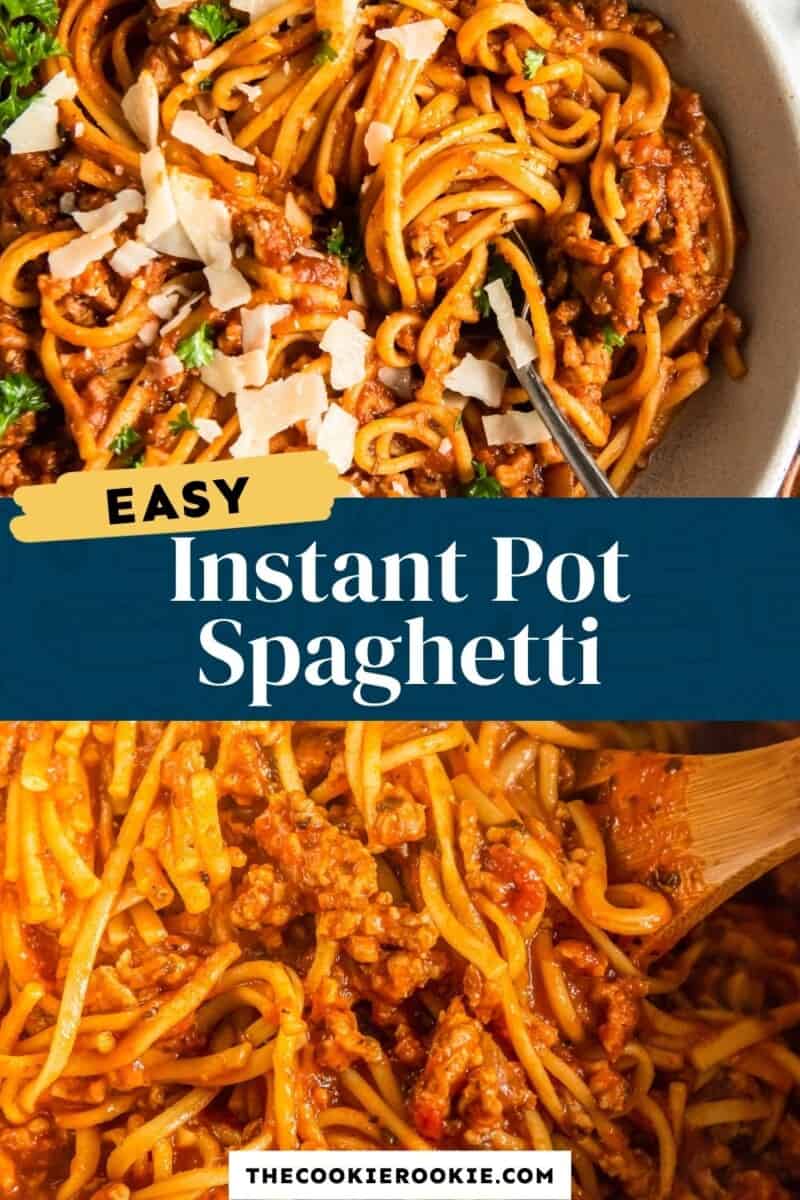 instant pot spaghetti pinterest