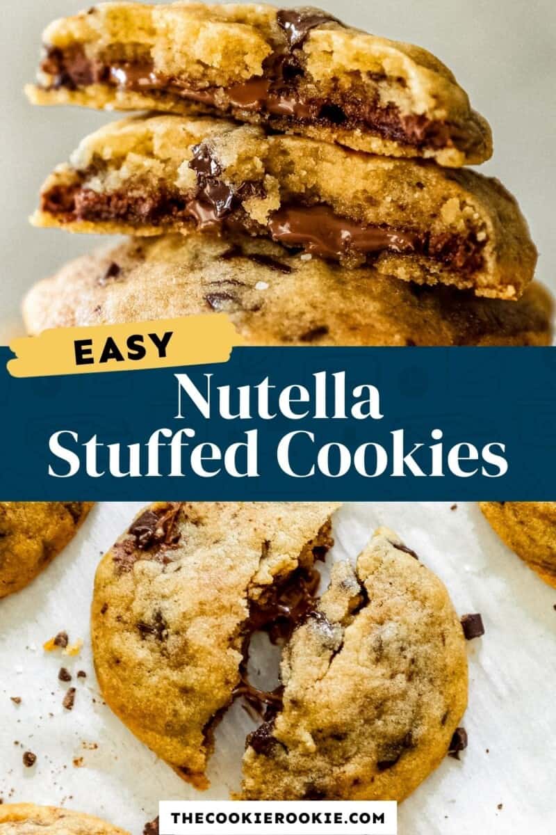 nutella stuffed cookies pinterest