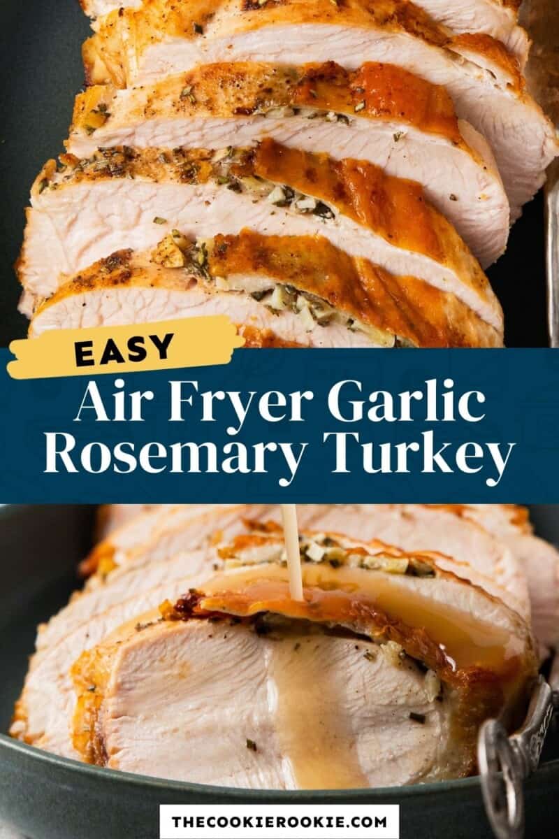 air fryer garlic rosemary turkey breast pinterest