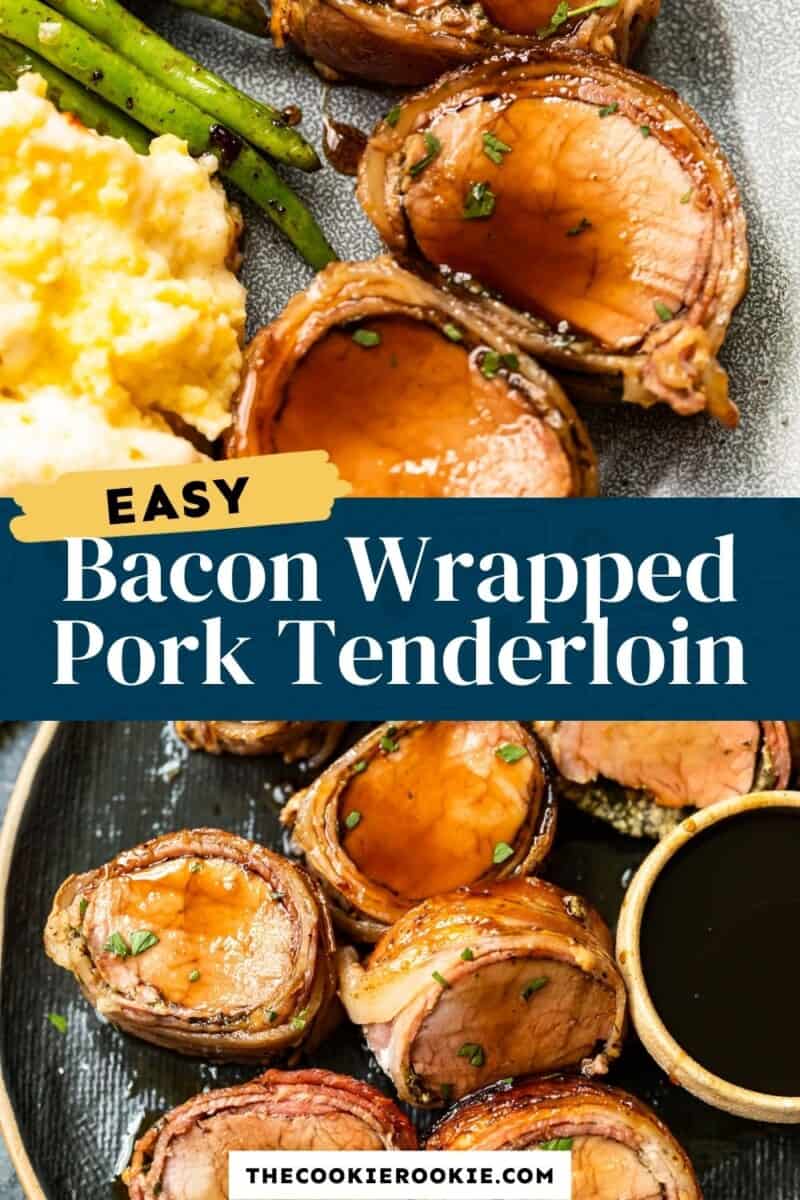 bacon wrapped pork tenderloin pinterest