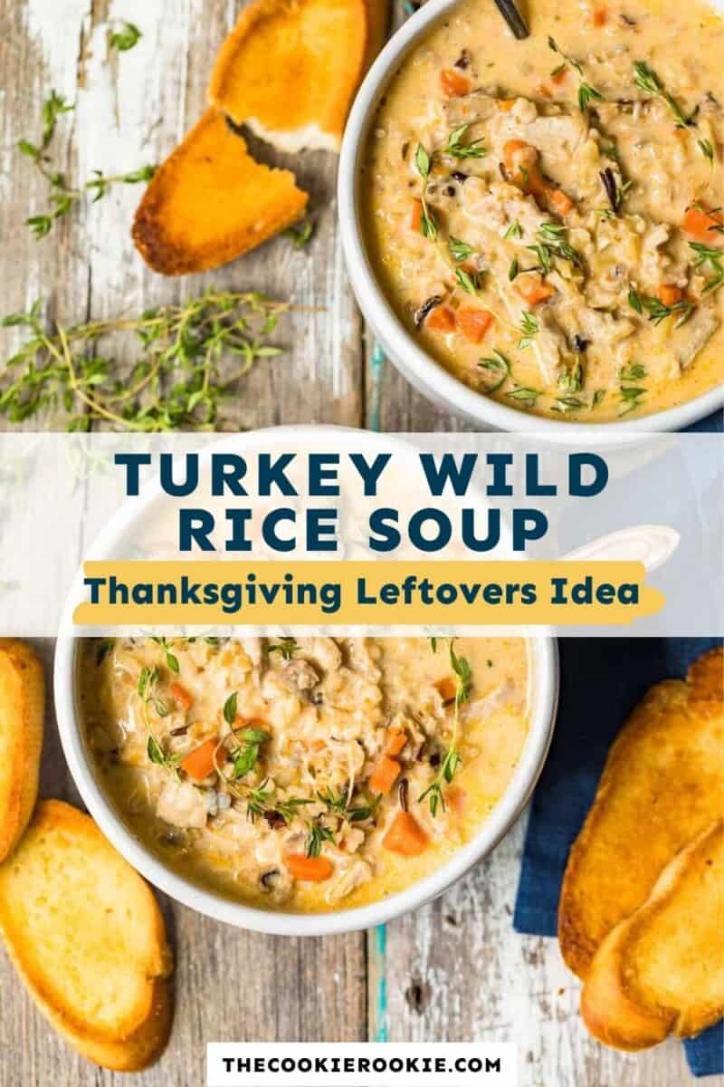 turkey wild rice soup pinterest