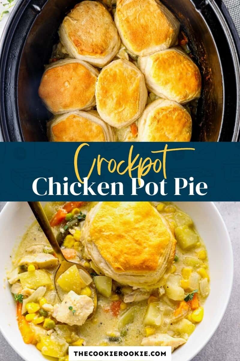 crockpot chicken pot pie pinterest