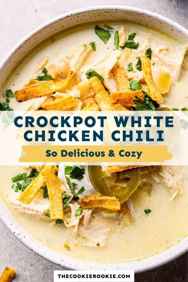 crockpot white chicken chili pinterest