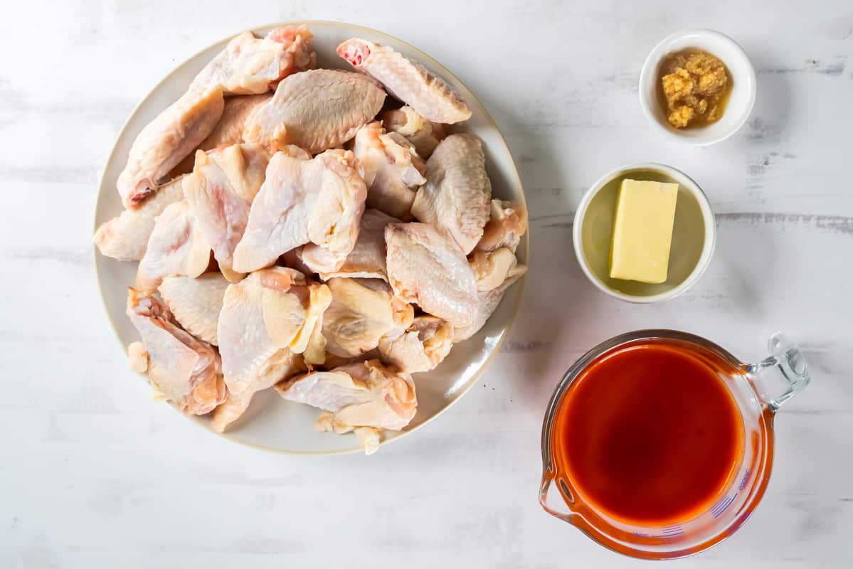 ingredients for Crock pot chicken wings.