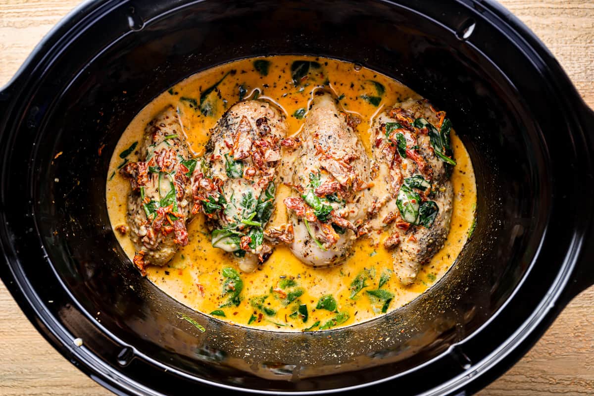 how to make crockpot tuscan chicken