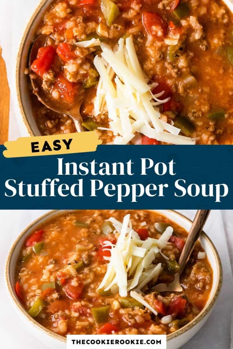 instant pot stuffed pepper soup pinterest