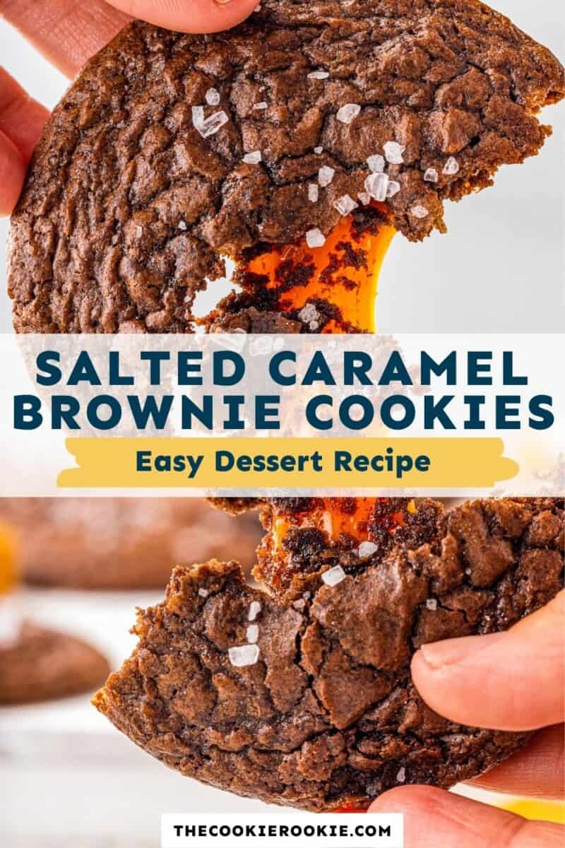 salted caramel brownie cookies pinterest